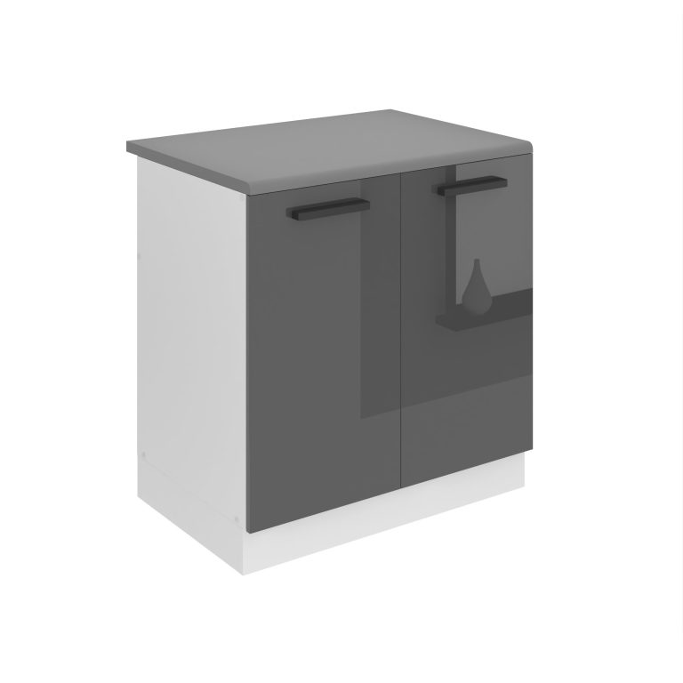 Meuble sous évier de cusine 80 cm INF SDZ80/0/WT/S/B/B1/PP
