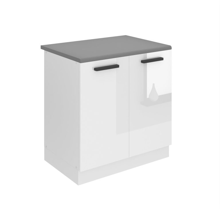 Meuble sous évier de cusine 80 cm INF SDZ80/0/WT/W/B/B1/PP
