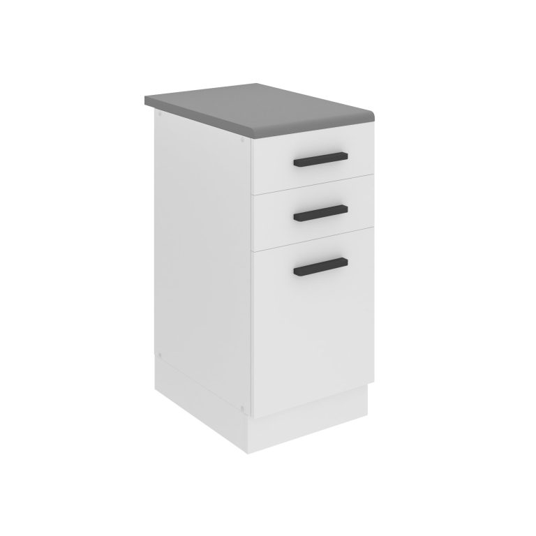 Meuble bas de cuisine 40 cm tiroirs TOR SDSZ40/0/WT/WT/B/B1/PP
