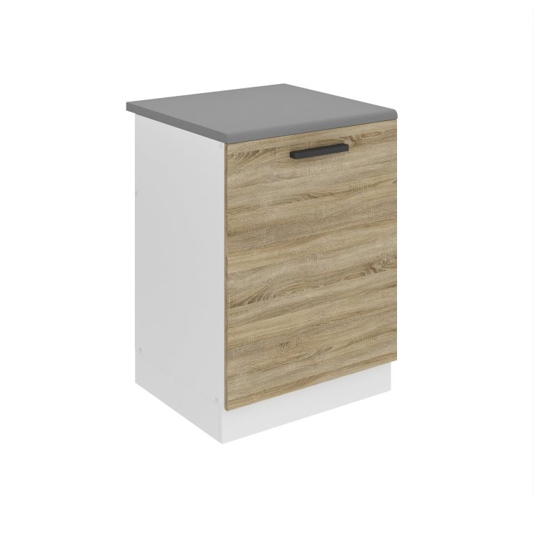 Meuble sous évier de cusine 60 cm TOR SDZ60/0/WT/DS/B/B1/PP
