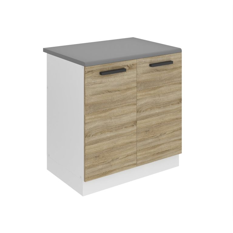 Meuble sous évier de cusine 80 cm TOR SDZ80/0/WT/DS/B/B1/PP
