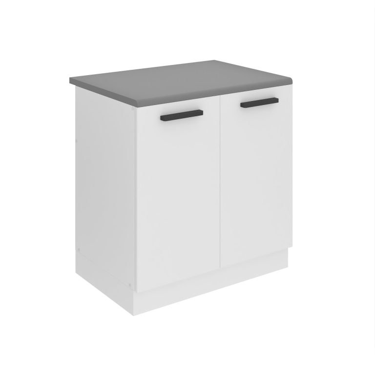Meuble sous évier de cusine 80 cm TOR SDZ80/0/WT/WT/B/B1/PP
