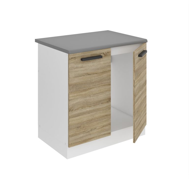 Meuble sous évier de cusine 80 cm TOR SDZ80/0/WT/DS/B/B1/PP
