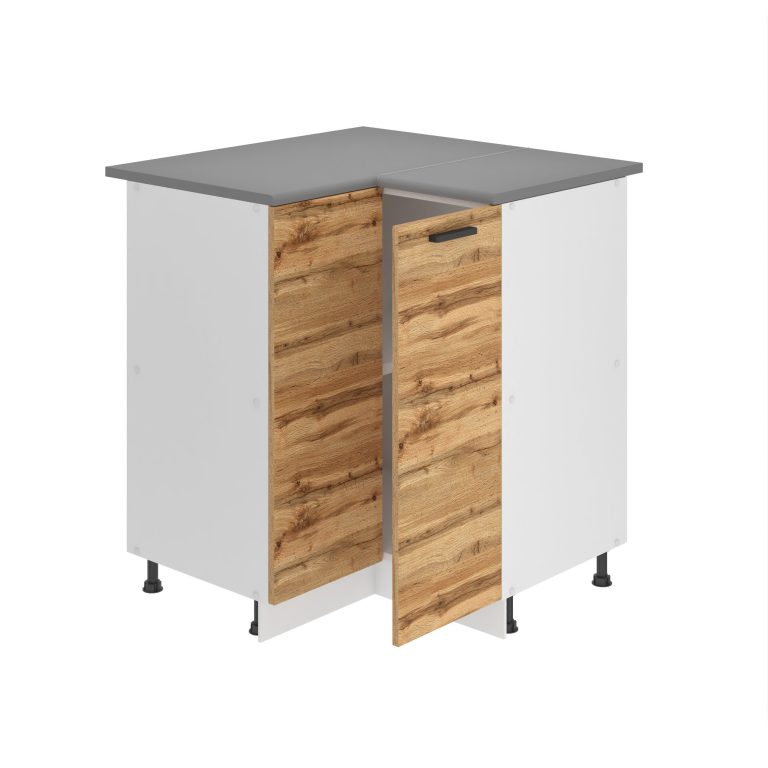 Meuble bas d'angle de cuisine 90 cm TOR SNP90/0/WT/DW/B/B1/PP