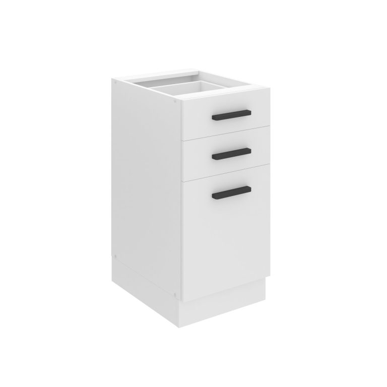 Meuble bas de cuisine 40 cm tiroirs TOR SDSZ40/0/WT/WT/0/B1/PP
