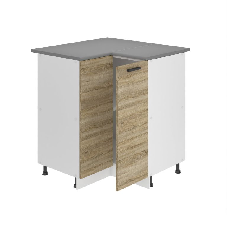 Armoire de cuisine d'angle 90 cm TOR SNP90/0/WT/DS/0/B1/PP