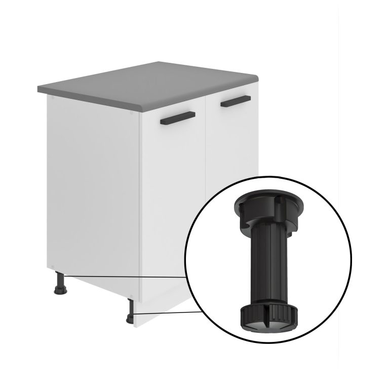 Meuble de cuisine colonne de frigo 60 cm TOR SSL60/0/WT/WT/0/B1/PP