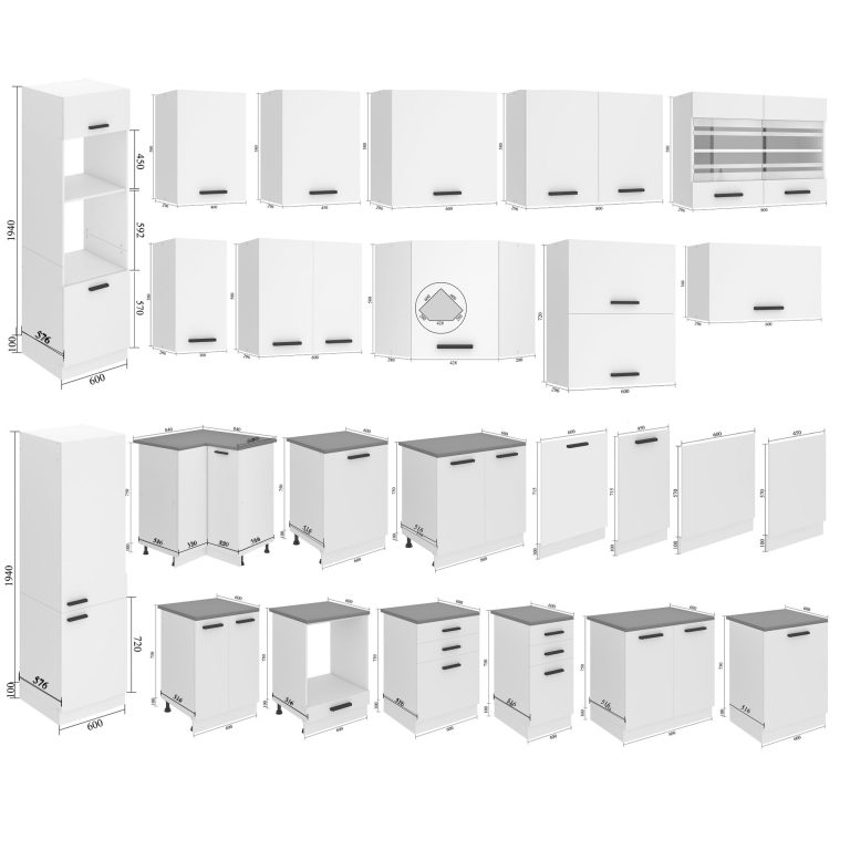 Façade lave-vaisselle 60 cm TOR PZ60/0/WT/WT/0/B1/PP