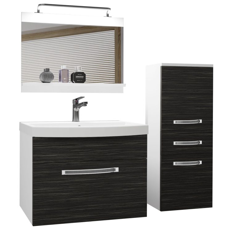 Ensemble de meubles de salle de bain Glamour 21 GLA M 2/0/W/HK/0/MB/PP