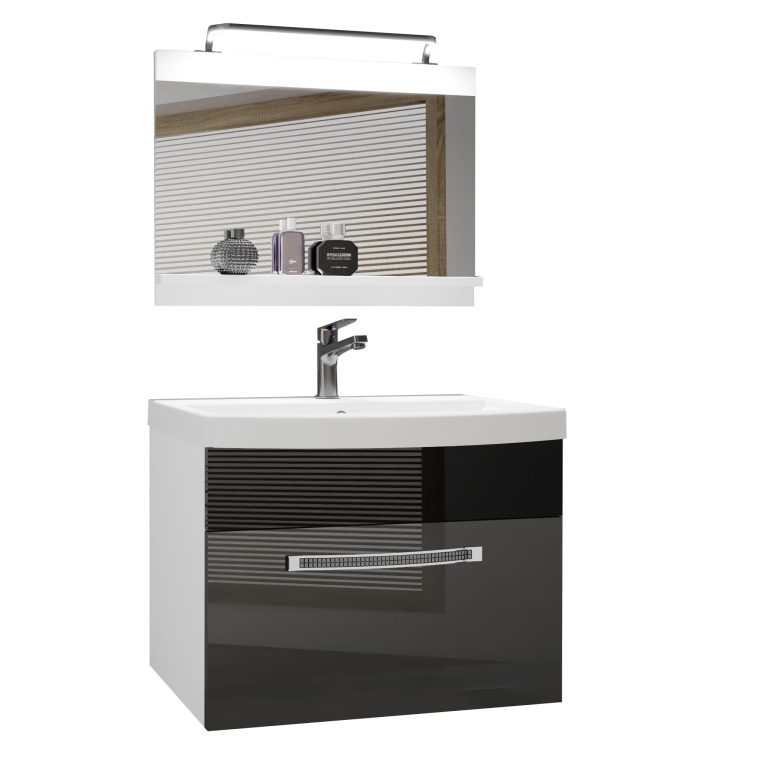 Ensemble de meubles de salle de bain Glamour 12 GLA P 1/0/W/SB/0/MB/PP