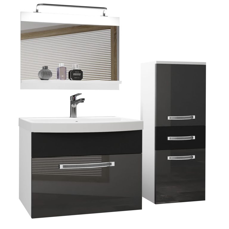 Ensemble de meubles de salle de bain Glamour 32 GLA PM 2/0/W/SB/0/MB/PP