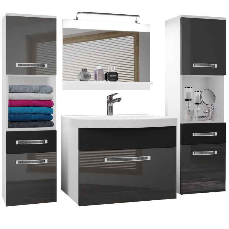 Ensemble de meubles de salle de bain Glamour 108 GLA PM 6/0/W/SB/0/MB/PP