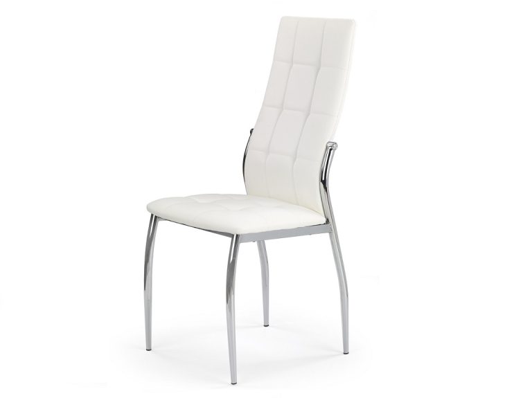 Chaise de cuisine en métal LORENO blanc