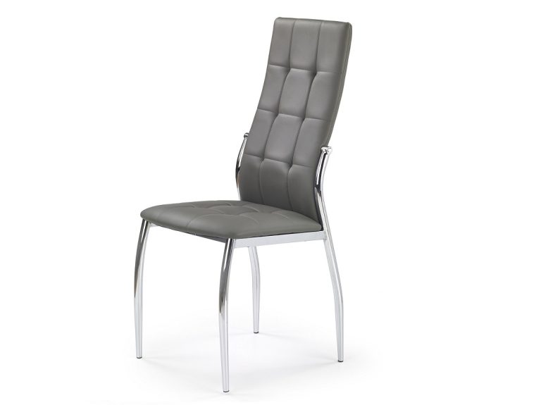 Chaise de cuisine en métal LORENO gris cendré