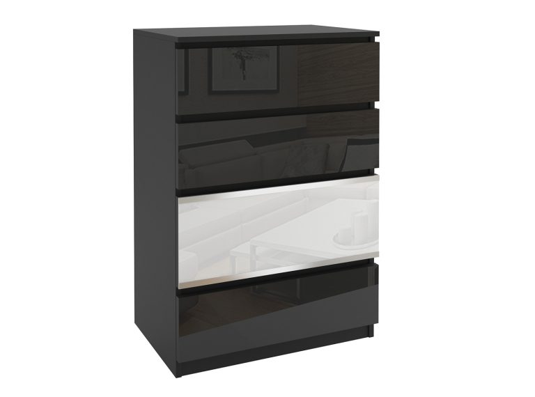 Commode 4 Belini noir Fabricant MH KOM1/0/W/B/W/0