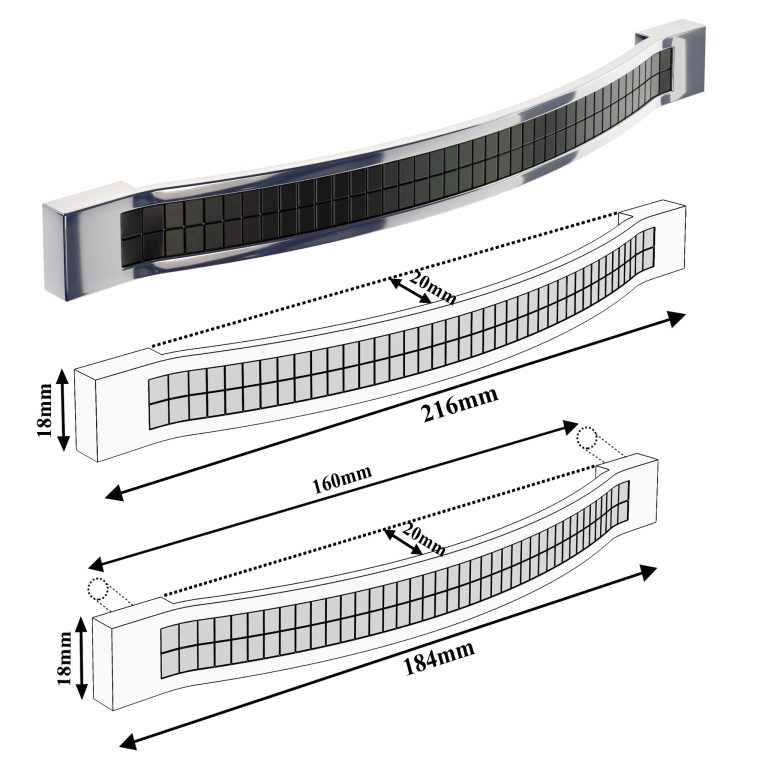 Ensemble de meubles de salle de bain Glamour 78 GLA M 5/0/W/HK/0/MB/PP