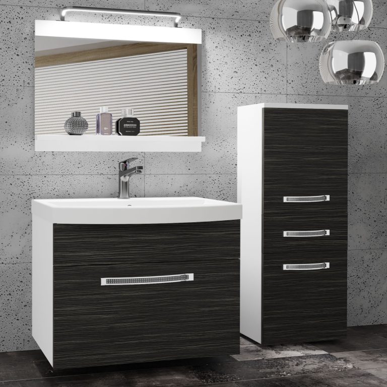 Ensemble de meubles de salle de bain Glamour 21 GLA M 2/0/W/HK/0/MB/PP
