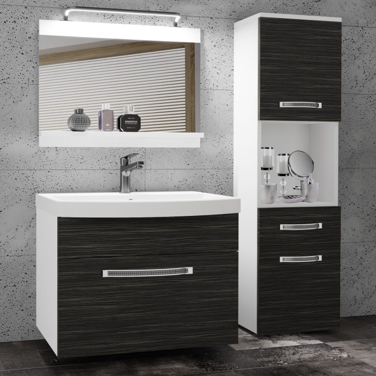 Ensemble de meubles de salle de bain Glamour 40 GLA M 3/0/W/HK/0/MB/PP