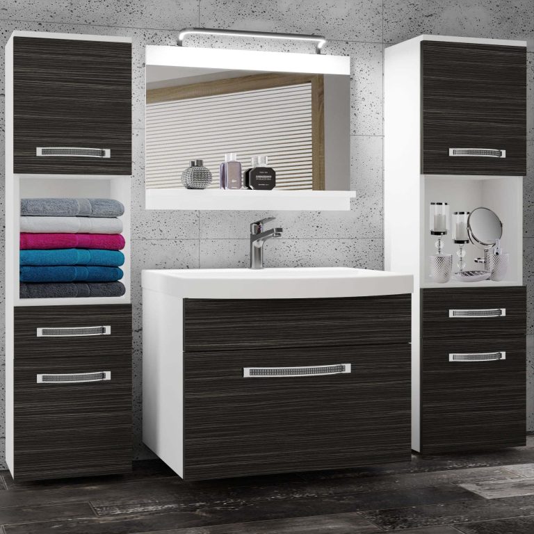 Ensemble de meubles de salle de bain Glamour 97 GLA M 6/0/W/HK/0/MB/PP