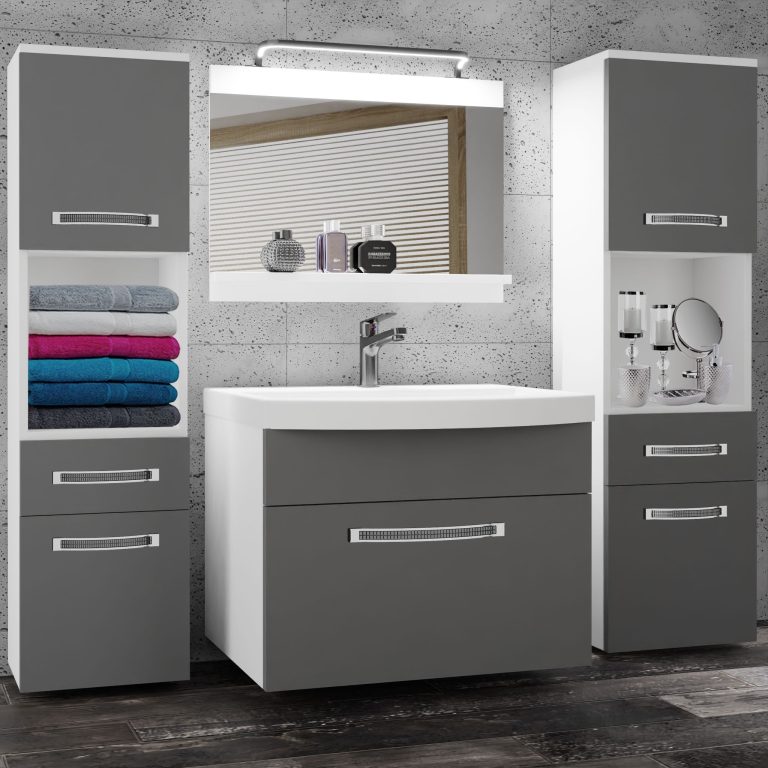 Ensemble de meubles de salle de bain Glamour 98 GLA M 6/0/W/SR/0/MB/PP