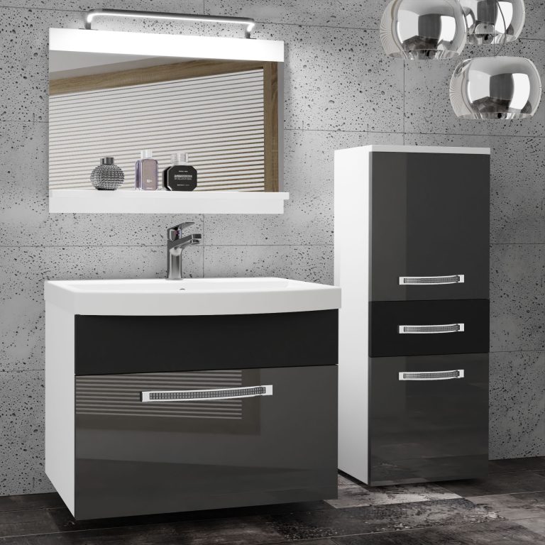 Ensemble de meubles de salle de bain Glamour 32 GLA PM 2/0/W/SB/0/MB/PP