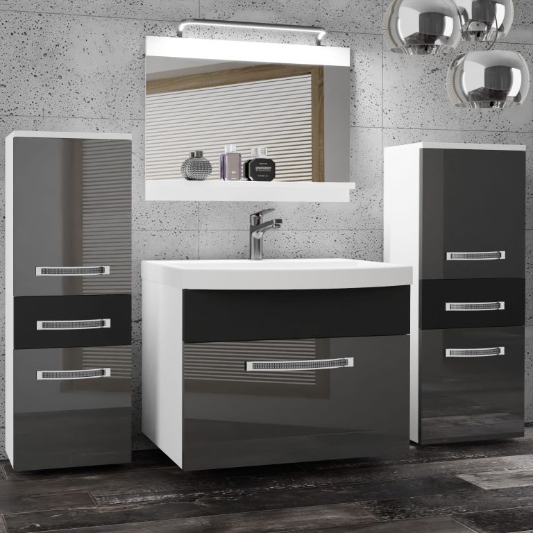 Ensemble de meubles de salle de bain Glamour 70 GLA PM 4/0/W/SB/0/MB/PP