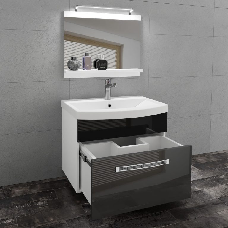 Ensemble de meubles de salle de bain Glamour 12 GLA P 1/0/W/SB/0/MB/PP