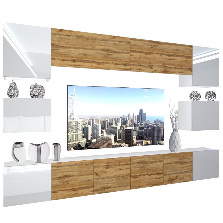 Meuble mural Nexum 44 NEX 3/0/W/WDWWWDW/0/0/PP