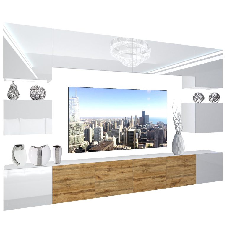 Meuble mural Nexum 45 NEX 3/0/W/WWWDW/0/0/PP