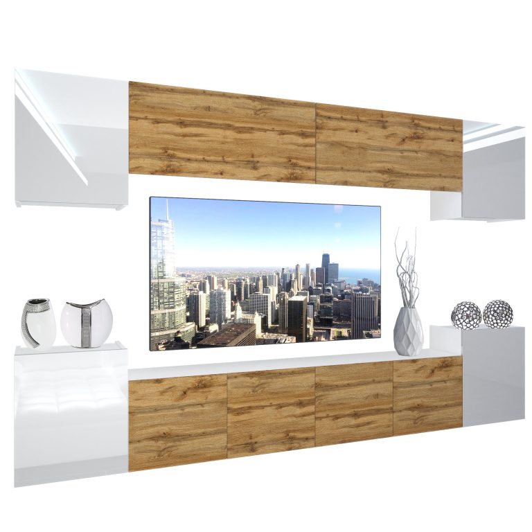 Meuble mural Nexum 63 NEX 4/0/W/WDWWDW/0/0/PP
