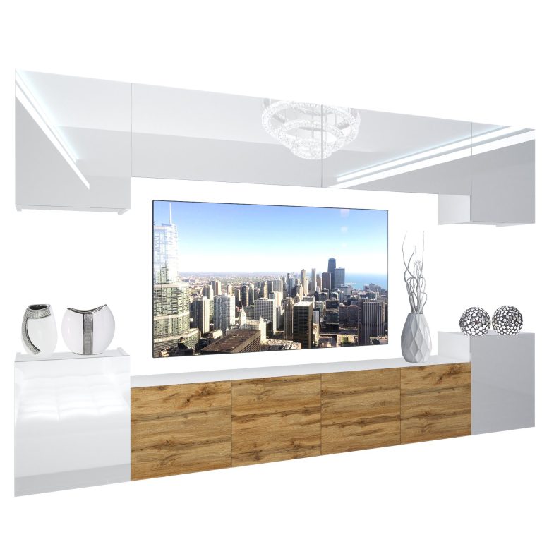 Meuble mural Nexum 64 NEX 4/0/W/WWWDW/0/0/PP
