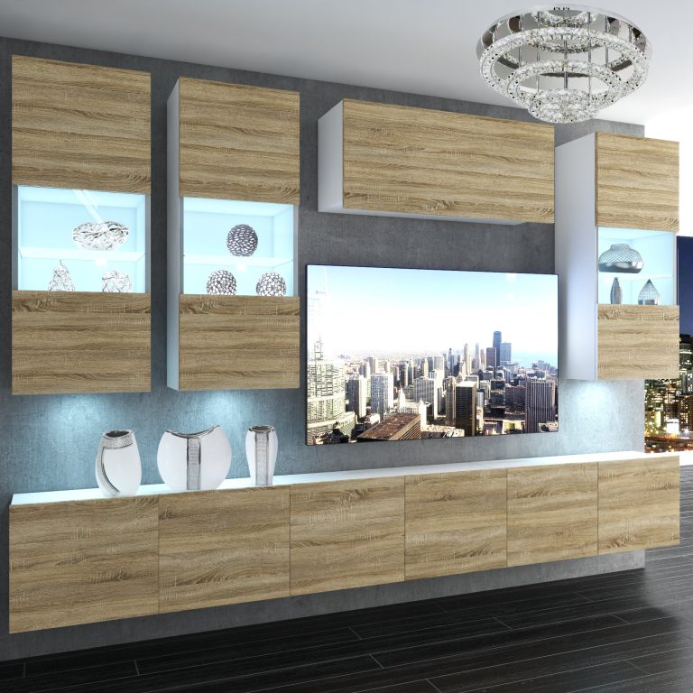 Meuble mural Nexum 84 NEX 5/0/W/DS/0/0/PP