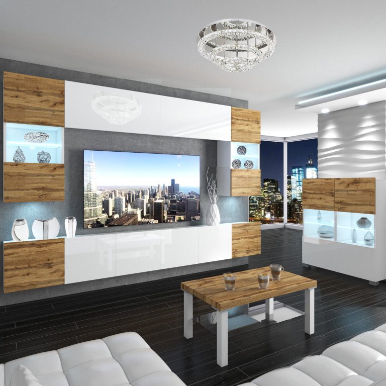 Meuble mural Nexum 6 NEX 1/0/W/DWWDWW/0/0/PP