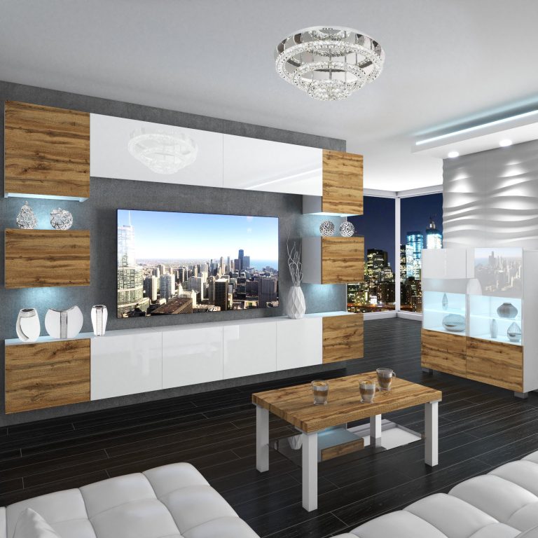 Meuble mural Nexum 46 NEX 3/0/W/DWWDWDWW/0/0/PP