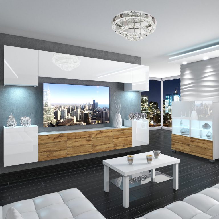 Meuble mural Nexum 64 NEX 4/0/W/WWWDW/0/0/PP
