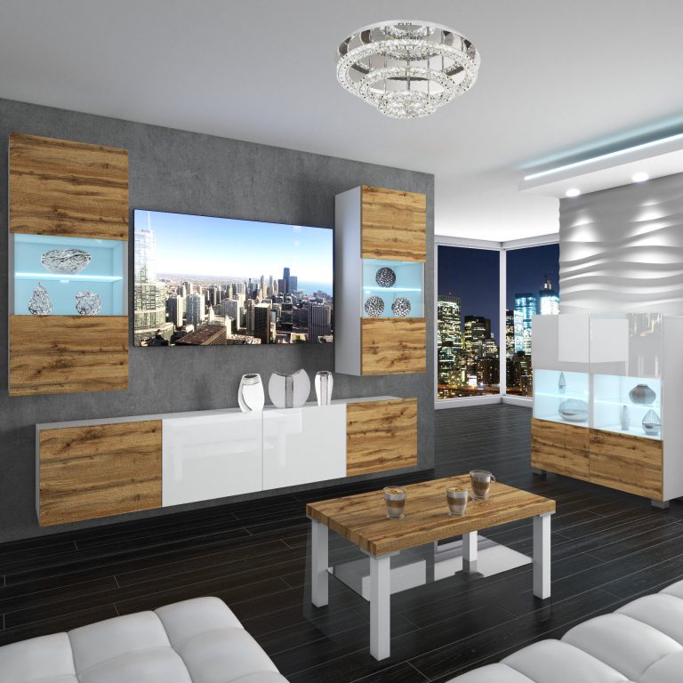 Meuble mural Nexum 104 NEX 7/0/W/DWDWW/0/0/PP
