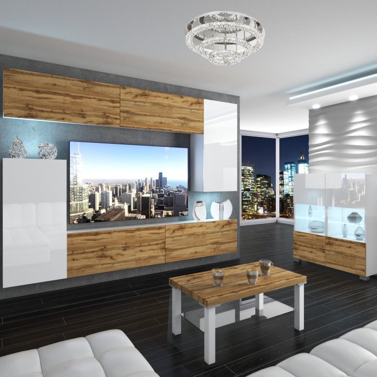 Meuble mural Nexum 124 NEX 8/0/W/DWWWDW/0/0/PP