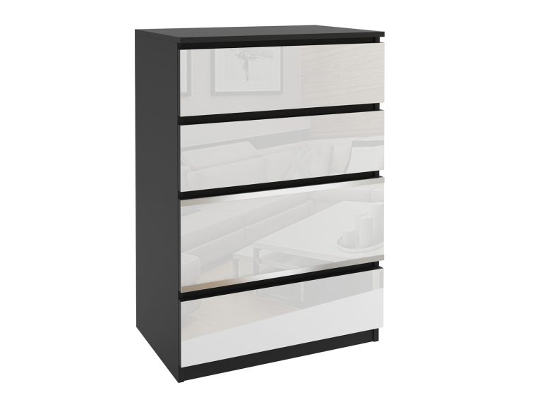 Commode 30 Belini noir / blanc Fabricant BH KOM1/2/B/B/4W/0
