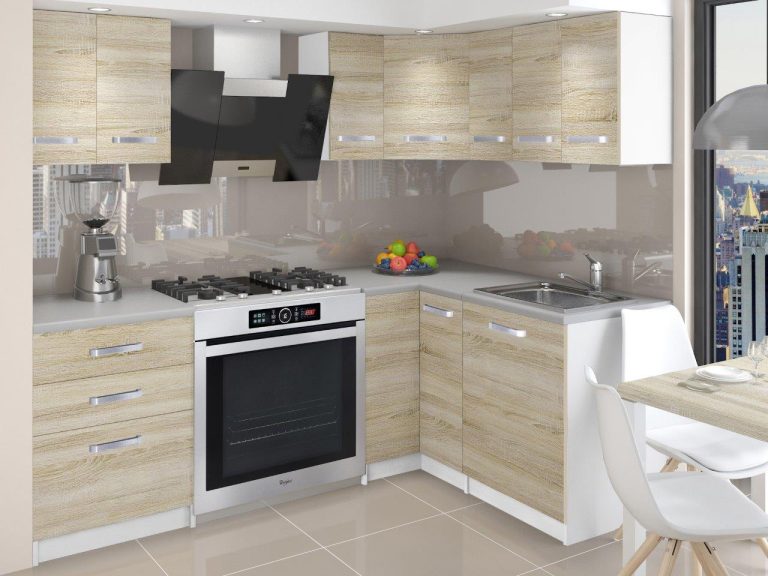 Meuble de cuisine 300 cm chêne wotan chêne sonoma avec plan de travail Fabricant TOR ARMIN/2/WT/DS/0/U