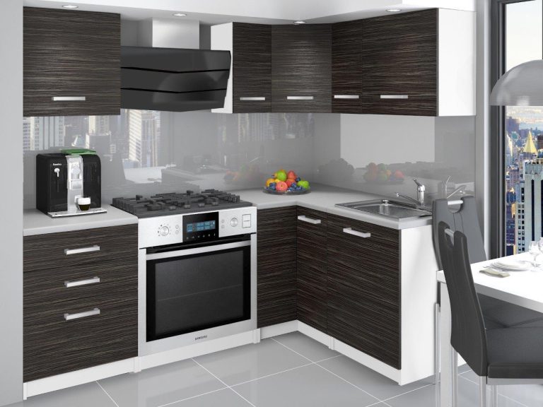 Meuble de cuisine 300 cm noir ébène foncé avec plan de travail Fabricant TOR JOWISZ/3/WT/HK/0/P