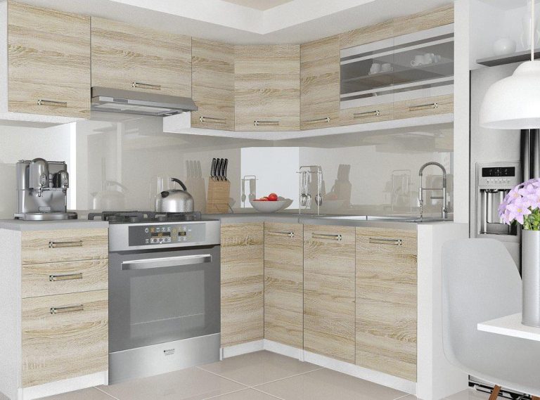 Meuble de cuisine 360 ​​cm chêne wotan chêne sonoma avec plan de travail Fabricant TOR LIDIA/5/WT/DS/0/F