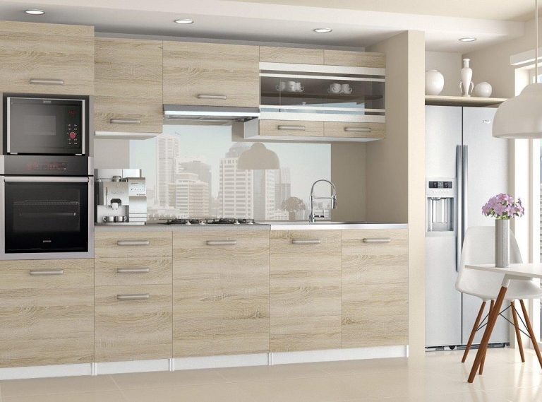 Meubles de cuisine 240 cm en chêne chêne wotan chêne sonoma sans plateau Fabricant TOR PAULA2/4/WT/DS/BB/B1