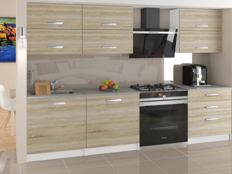 Meubles de cuisine 180 cm en chêne Wotan et chêne Sonoma sans plan de travail Fabricant TOR PRIMERA/2/WT/DS/BB/T