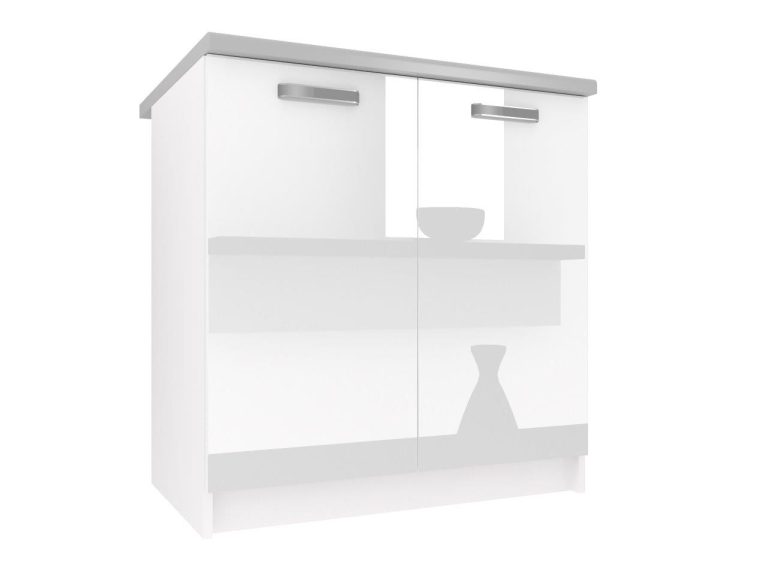 Armoire de cuisine sans plan de travail INF SD80/0/WT/W/0/F