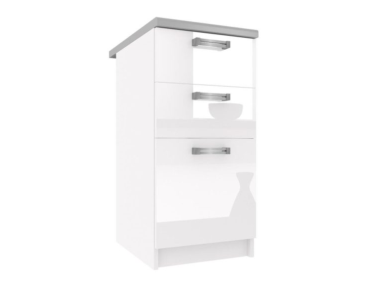 Armoire de cuisine sur pied avec tiroirs INF SDSZ40/1/WT/W/0/D