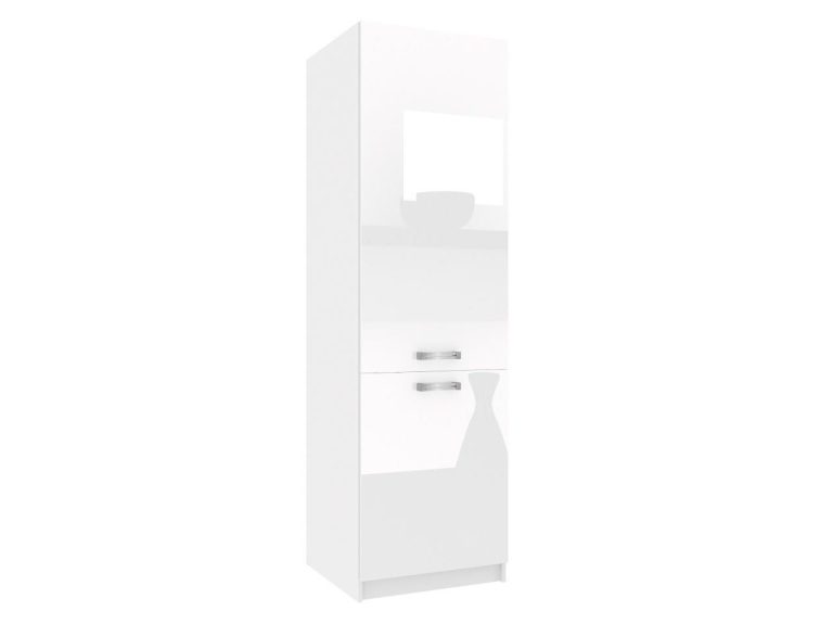 Armoire de cuisine sur pied avec compartiment réfrigérateur INF SSL60/0/WT/W/0/D