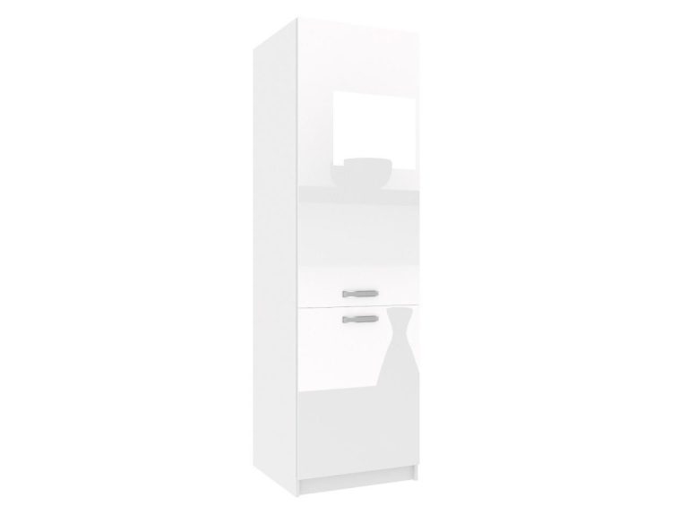 Armoire de cuisine sur pied avec compartiment réfrigérateur INF SSL60/0/WT/W/0/F