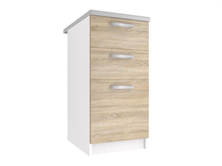 Armoire de cuisine sans plan de travail avec tiroirs TOR SDSZ40/0/WT/DS/0/T