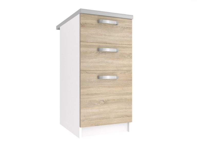 Armoire de cuisine sans plan de travail avec tiroirs TOR SDSZ40/0/WT/DS/0/U