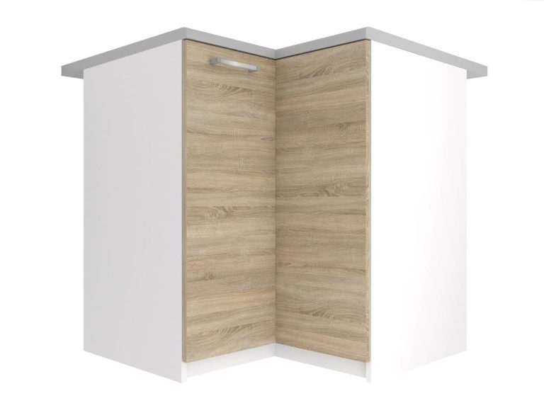 Armoire de cuisine Belini d'angle inférieure 90 cm chêne sonoma sans plan de travail Fabricant TOR SNP90/2/WT/DS/BB/P